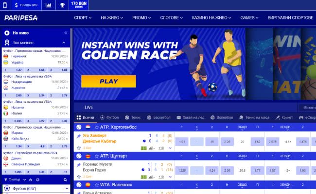 Paripesa is a bookmaker